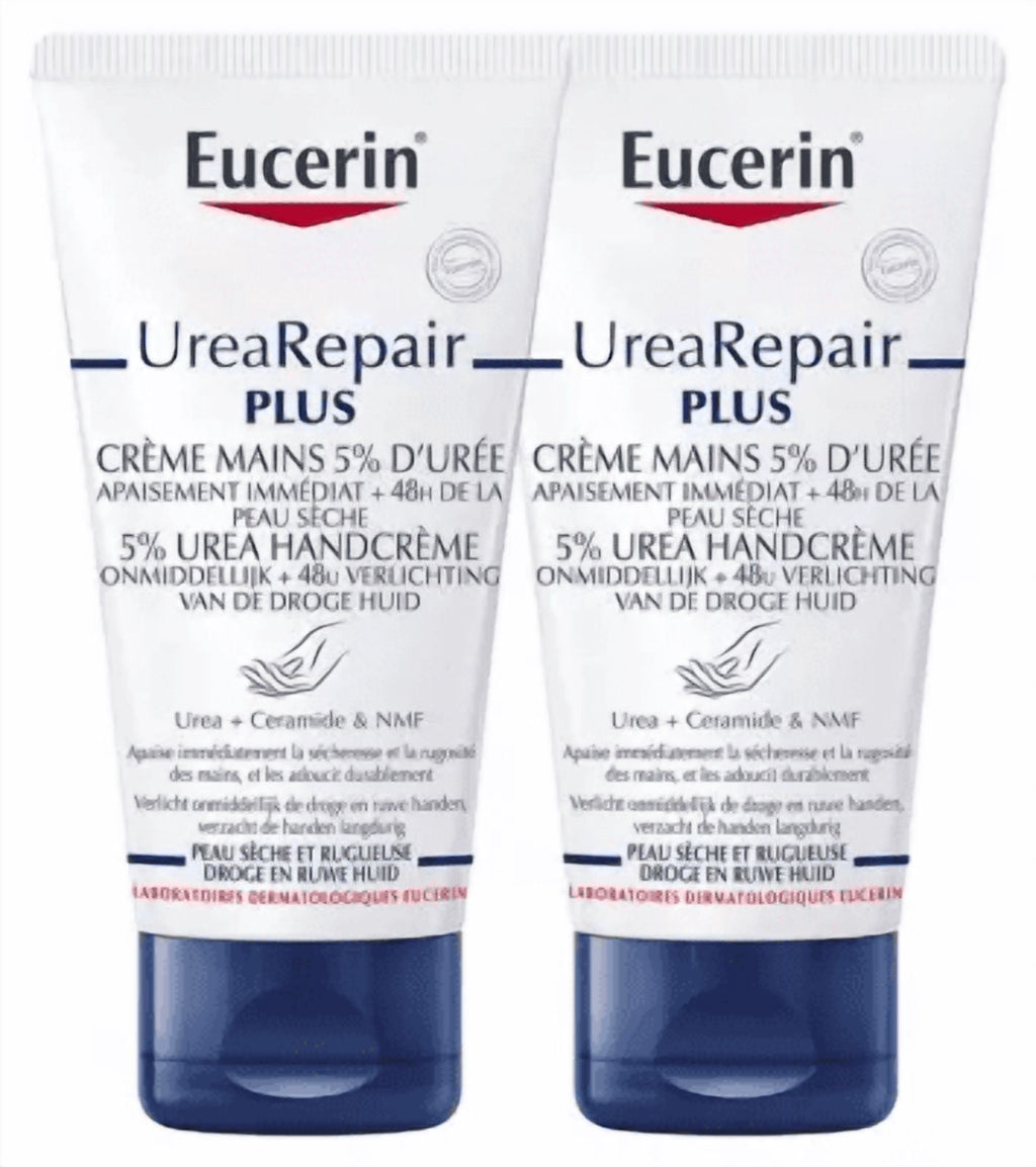 Eucerin UreaRepair PLUS 5% Urea Hand Cream 2 x 75ml by Eucerin / UreaRepair