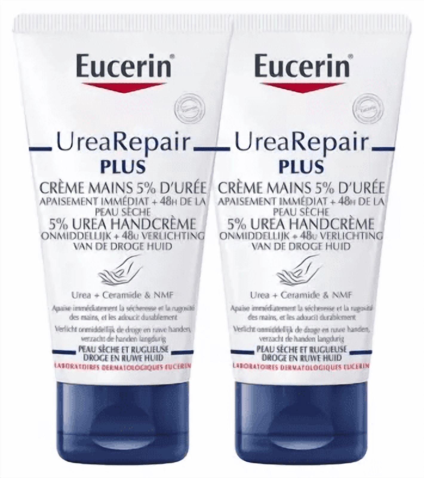 Eucerin UreaRepair PLUS 5% Urea Hand Cream 2 x 75ml by Eucerin / UreaRepair