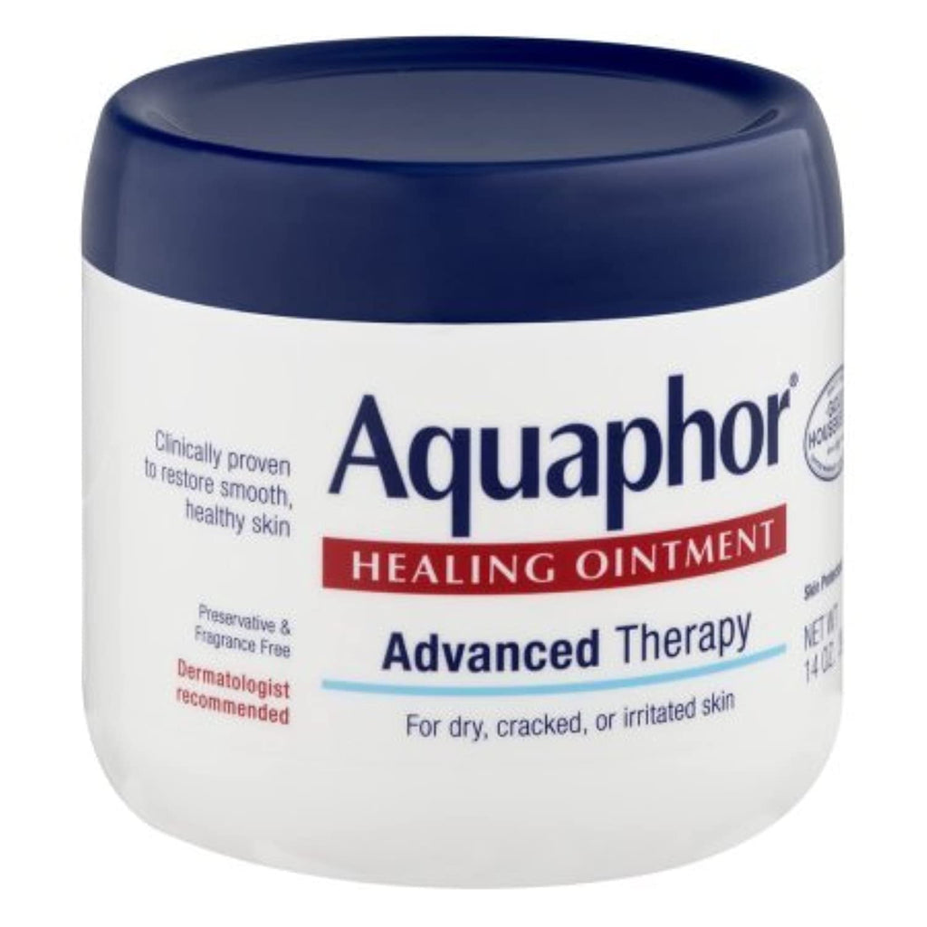 Aquaphor Healing Ointment Advanced Therapy, 14-Ounce Jars (Pack Of 2)