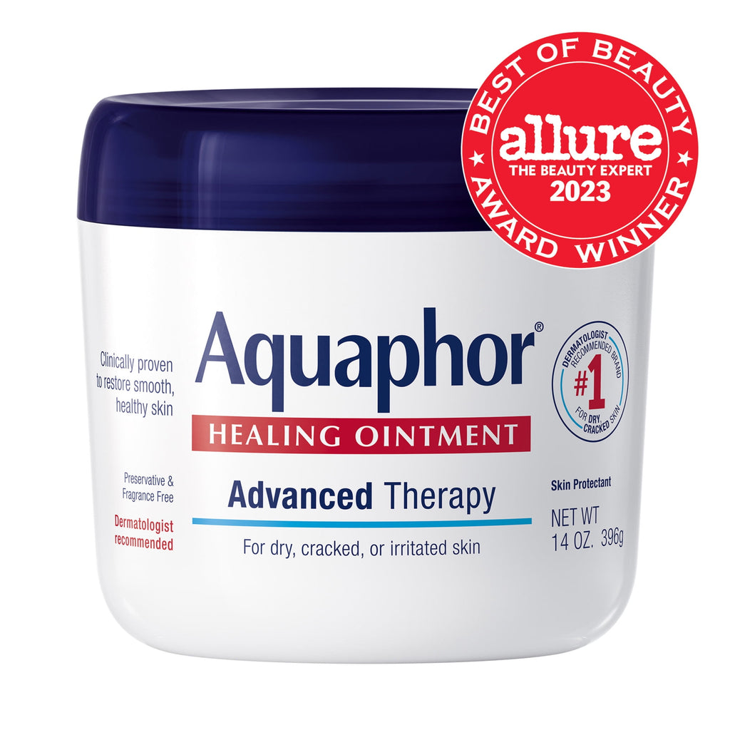 (3 pack) Aquaphor Healing Ointment Skin Protectant for Dry, Cracked, Irritated Skin, Fragrance Free, 14 oz