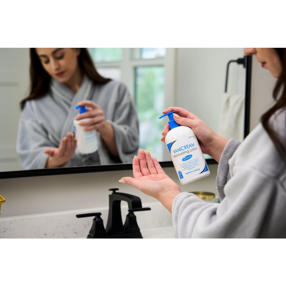 Vanicream Moisturizing Lotion for Sensitive Skin, Dermatologist tested, Gluten free 16 oz (Pack of 2)