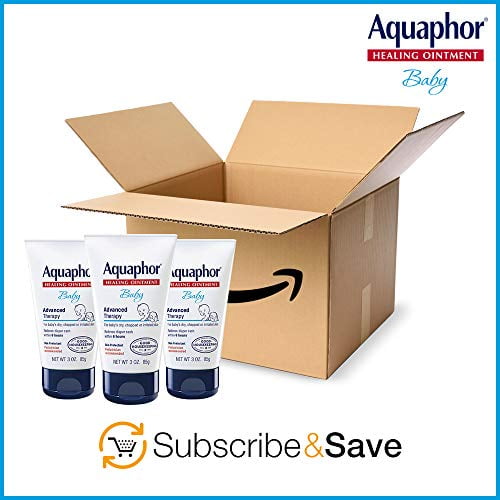 3 pack Aquaphor Baby Healing Ointment 3oz each Advanced Therapy for Chapped Cheeks & Diaper Rash
