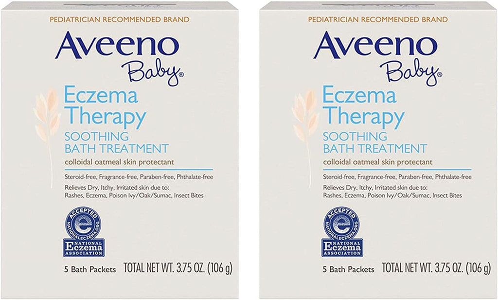 Aveeno Baby Wash Packet Soothing Bath Treatment 3.75Oz X 5Ct, 6-Pack