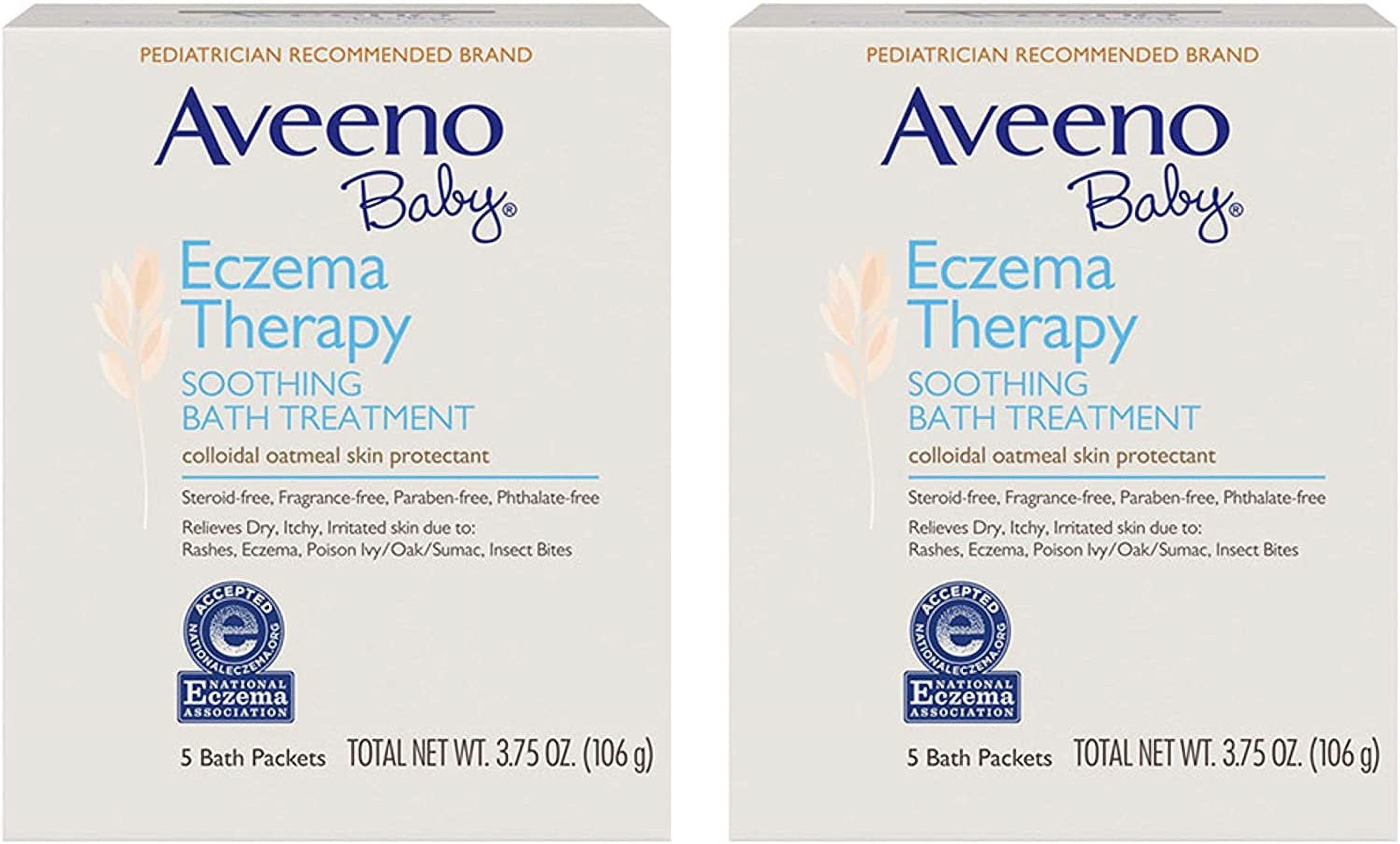 Aveeno Baby Wash Packet Soothing Bath Treatment 3.75Oz X 5Ct, 6-Pack