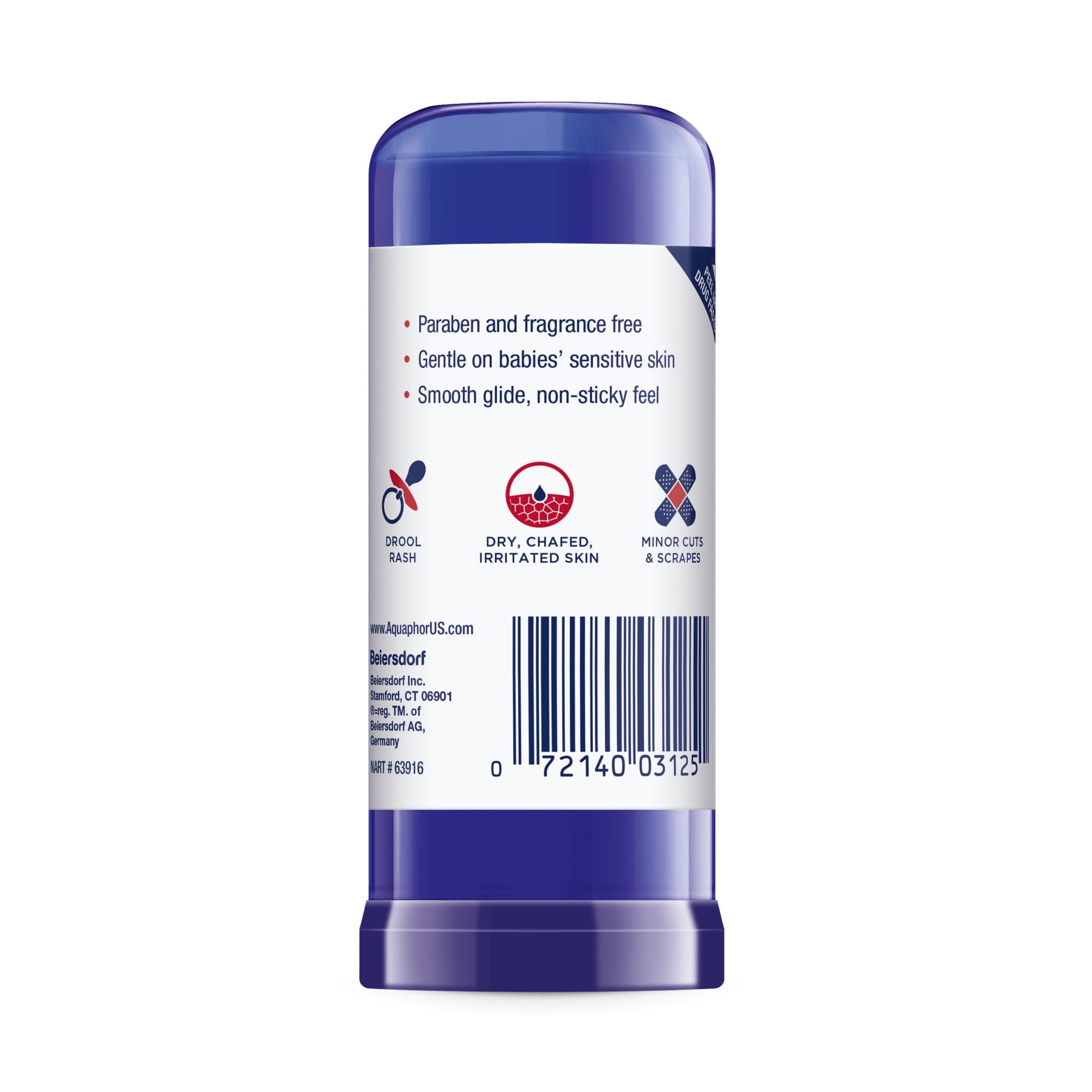 (2 pack) Aquaphor Baby Healing Balm Stick for Dry, Chapped, Chafed Skin, Hypoallergenic, Mess-Free, 0.65 oz