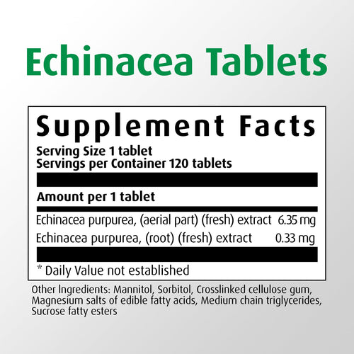 A. Vogel Echinaforce Echinacea Tablets – Fresh Organic Formula – Herbal Supplement – Daily Immune Support – Non-GMO - 120 Tablets