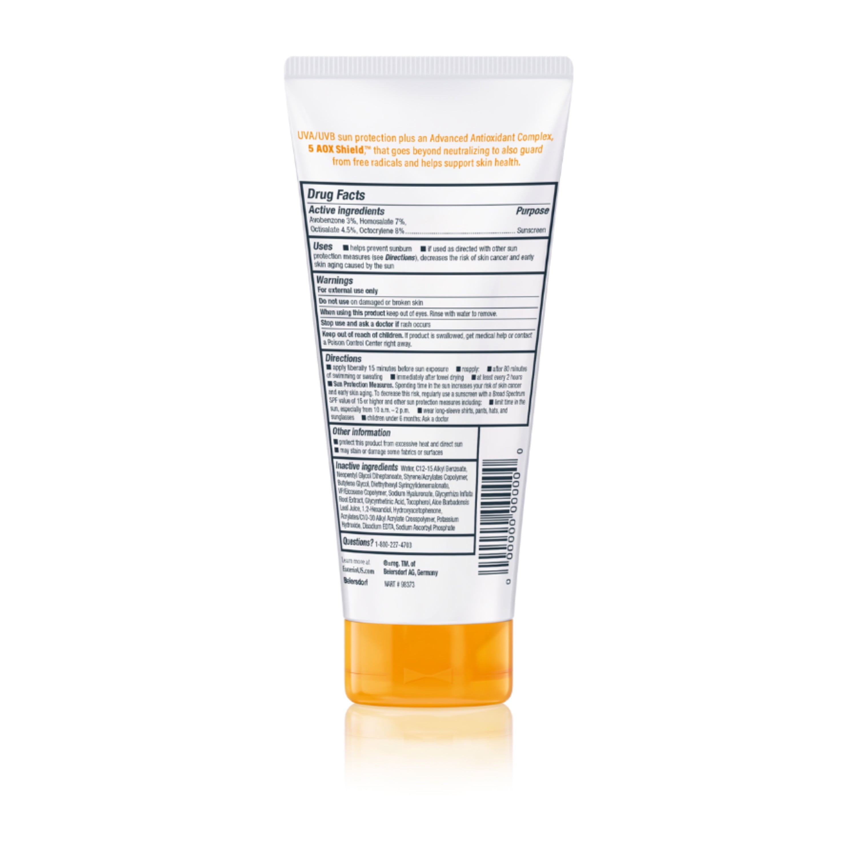 Eucerin Sun, Advanced Hydration Lightweight Sunscreen Lotion, Adult, SPF 50, 5 fl oz