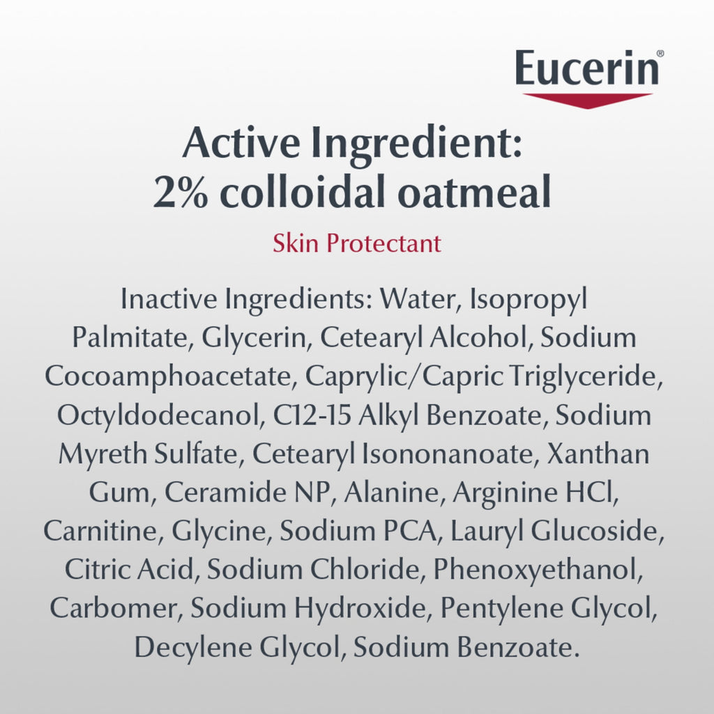 Eucerin Eczema Relief Cream Body Wash, Fragrance Free, 13.5 fl oz Bottle