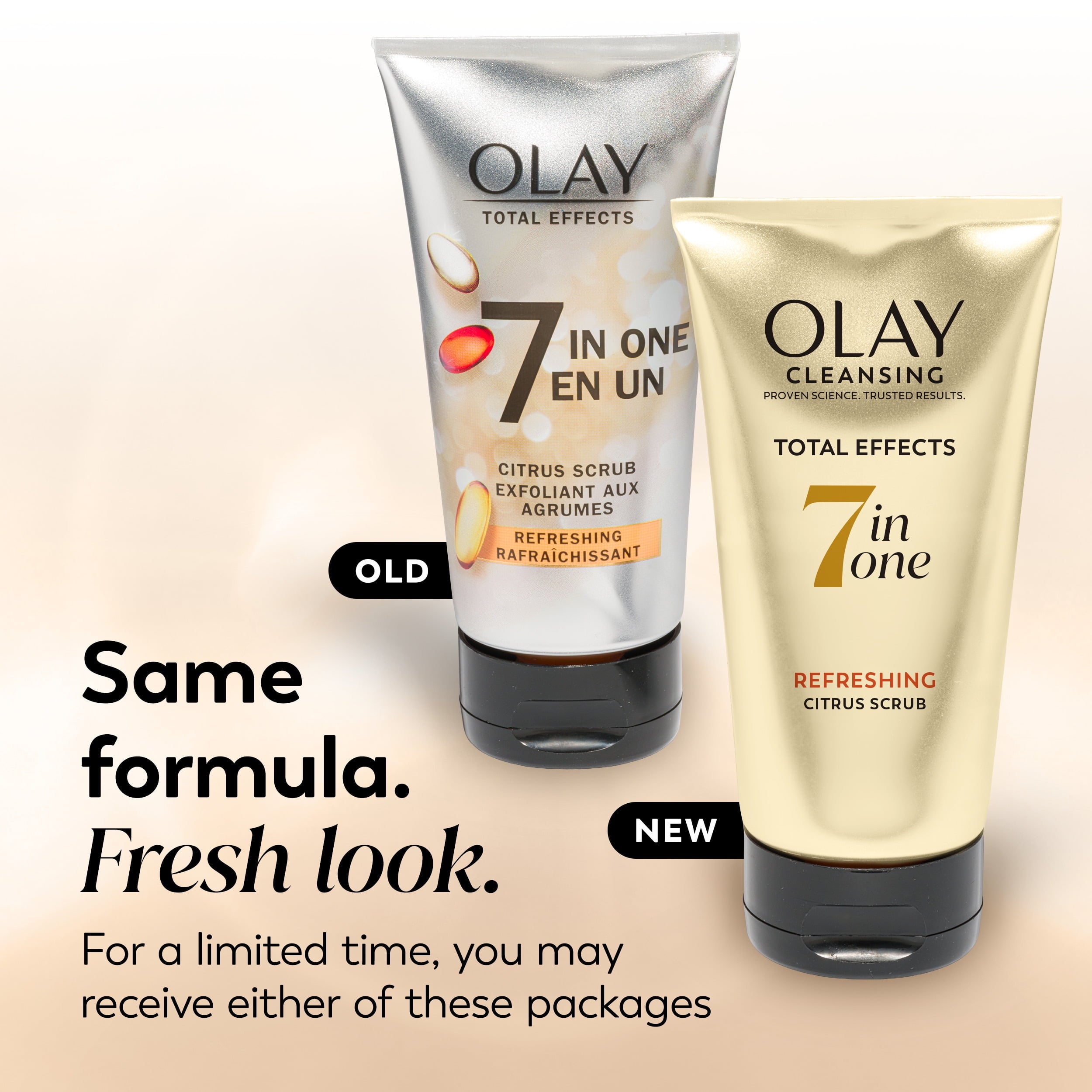 Olay Total Effects Refreshing Citrus Scrub Face Cleanser, 5.0 fl oz
