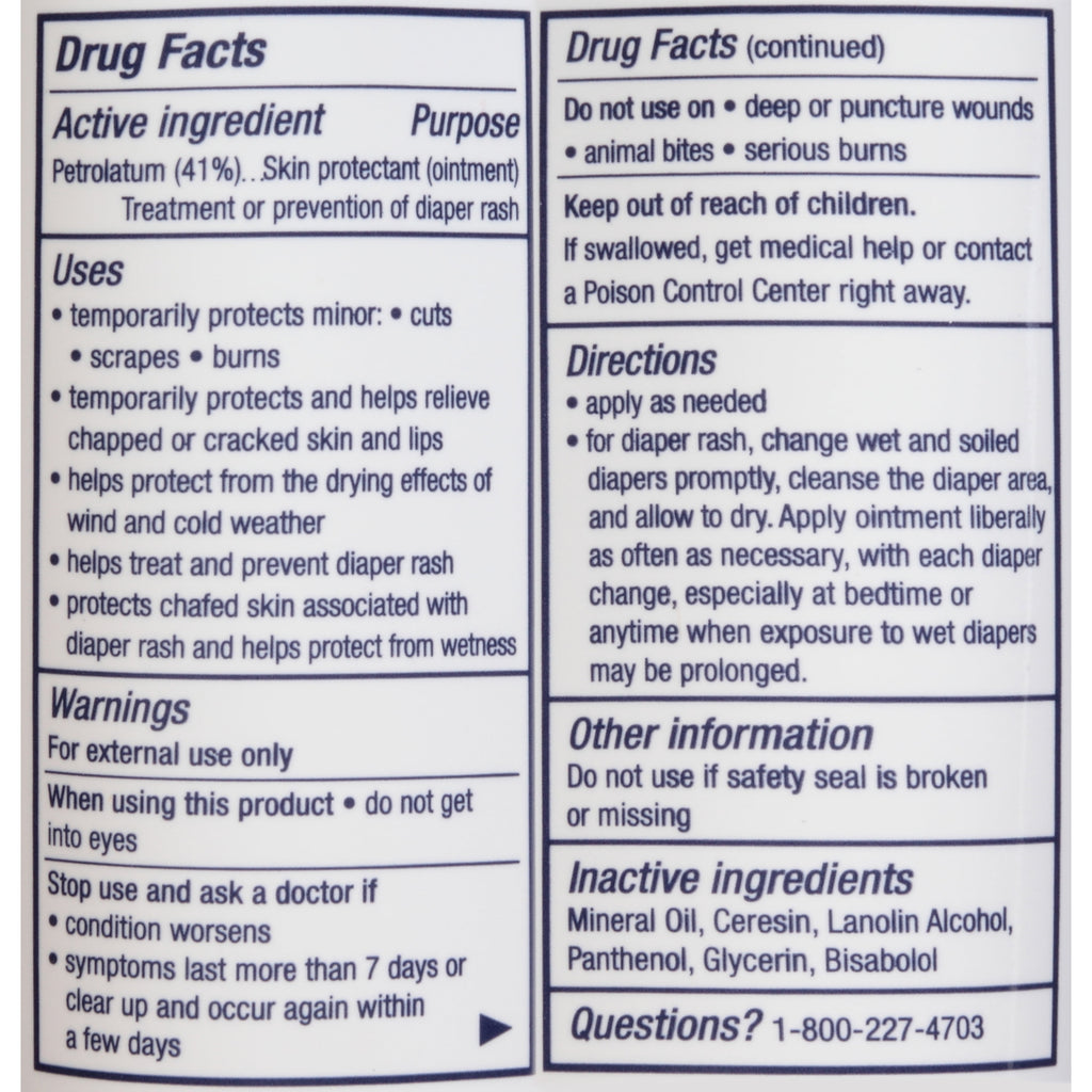 Aquaphor Baby Healing Ointment Advanced Therapy Skin Protectant for Dry Irritated Skin 7 oz (Pack of 2)