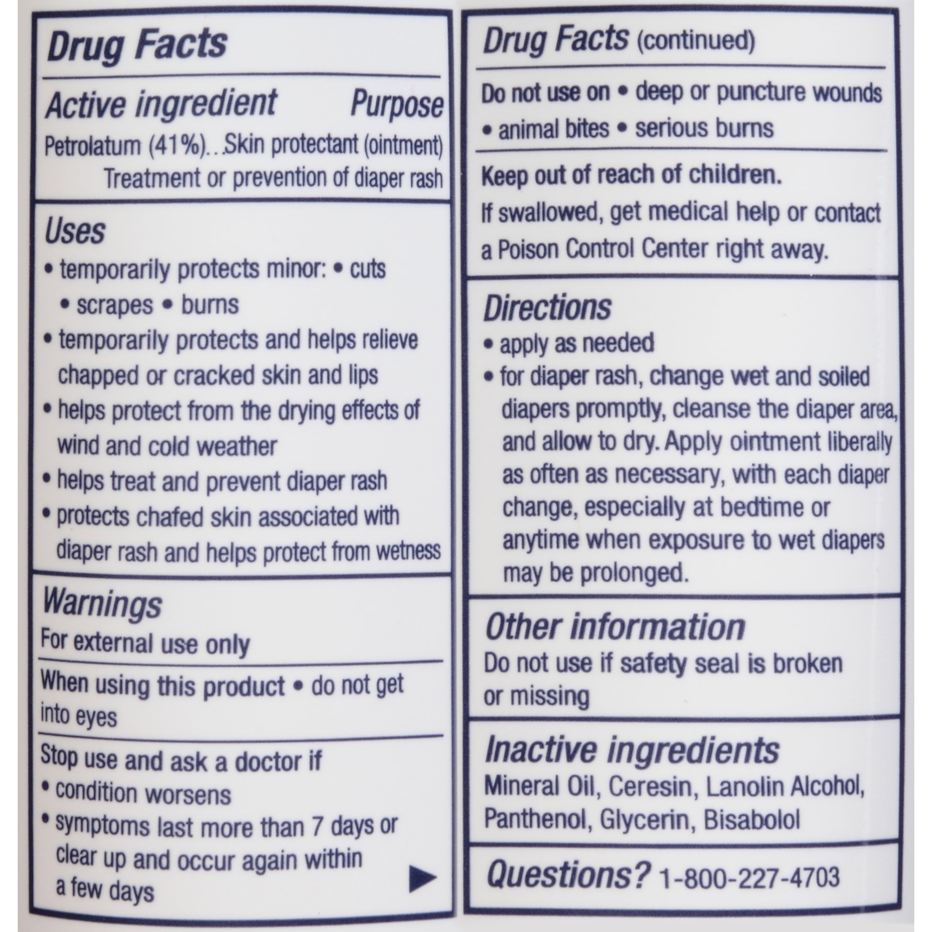 Aquaphor Baby Healing Ointment Advanced Therapy Skin Protectant for Dry Irritated Skin 7 oz (Pack of 2)