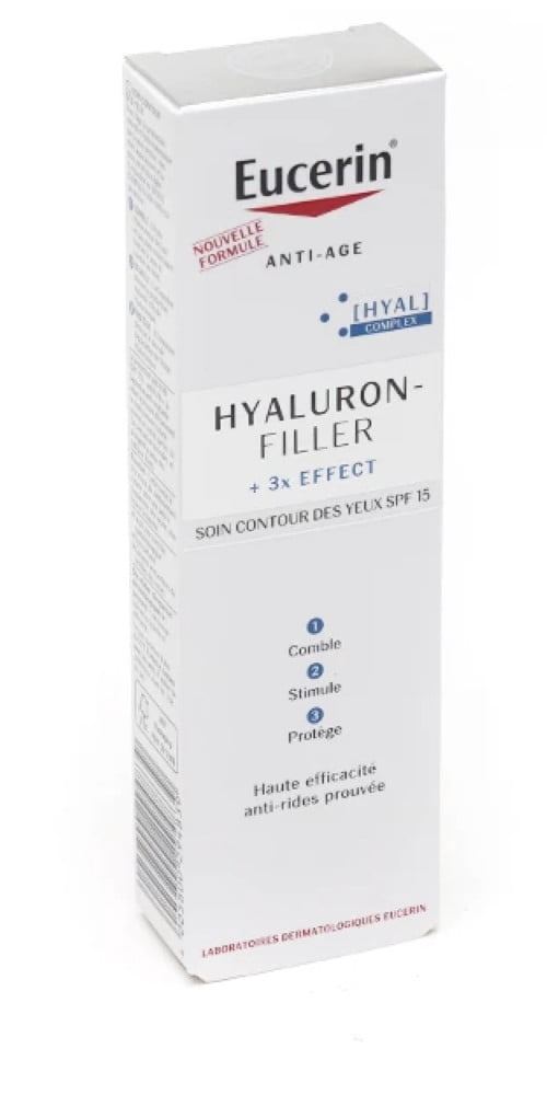 Eucerin Hyaluron-Filler + 3x Effect Eyes Contour Care SPF15 1 x 15ml Tube
