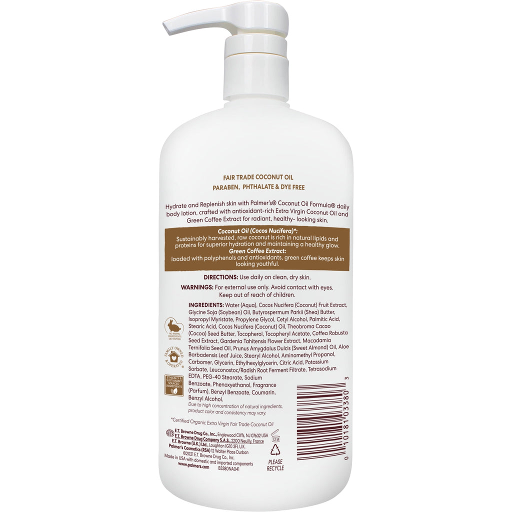Palmer's Coconut Oil Formula Body Lotion for Dry Skin, 33.8 fl. oz.