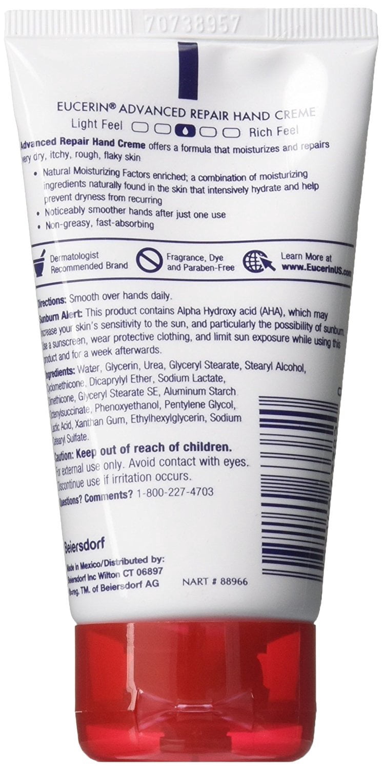 Eucerin Advanced Repair Hand Creme, 2.7 Ounce