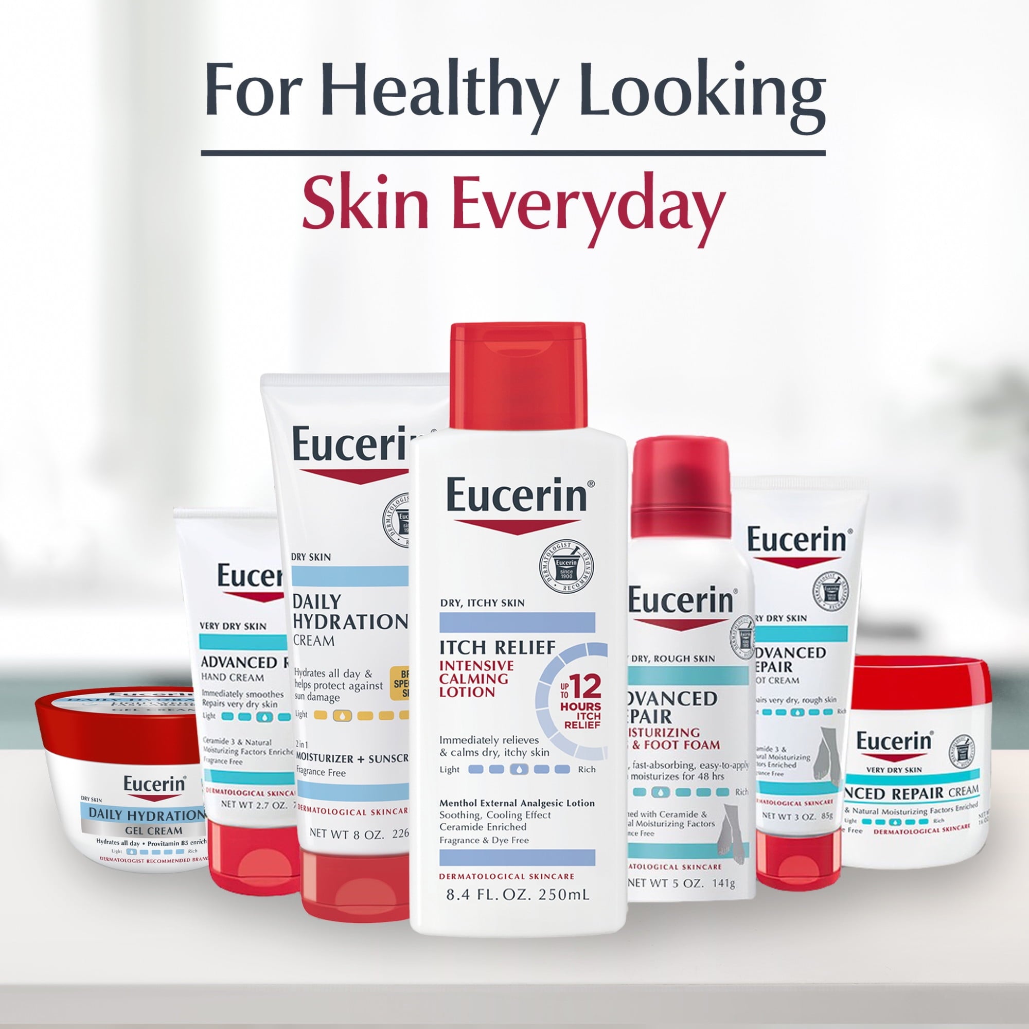 Eucerin Skin Calming Body Cream for Dry, Itchy Skin with Soothing Oatmeal, Fragrance Free, 14 oz