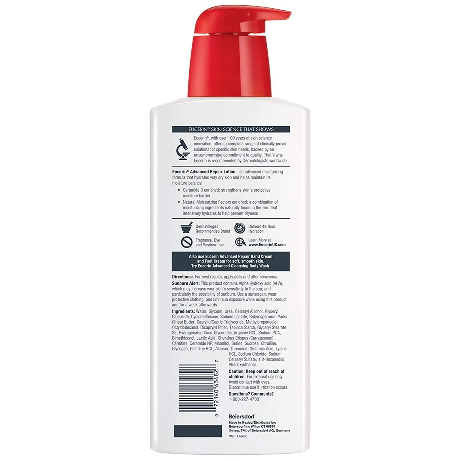 Eucerin Original Healing Lotion 8.4 oz (Pack of 6)
