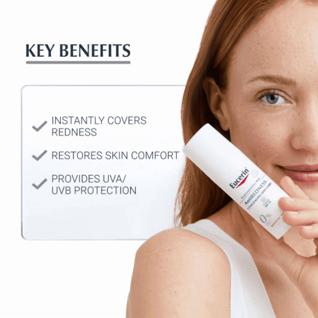 Eucerin Anti-Redness Concealing Day Cream Tinted (50ml)