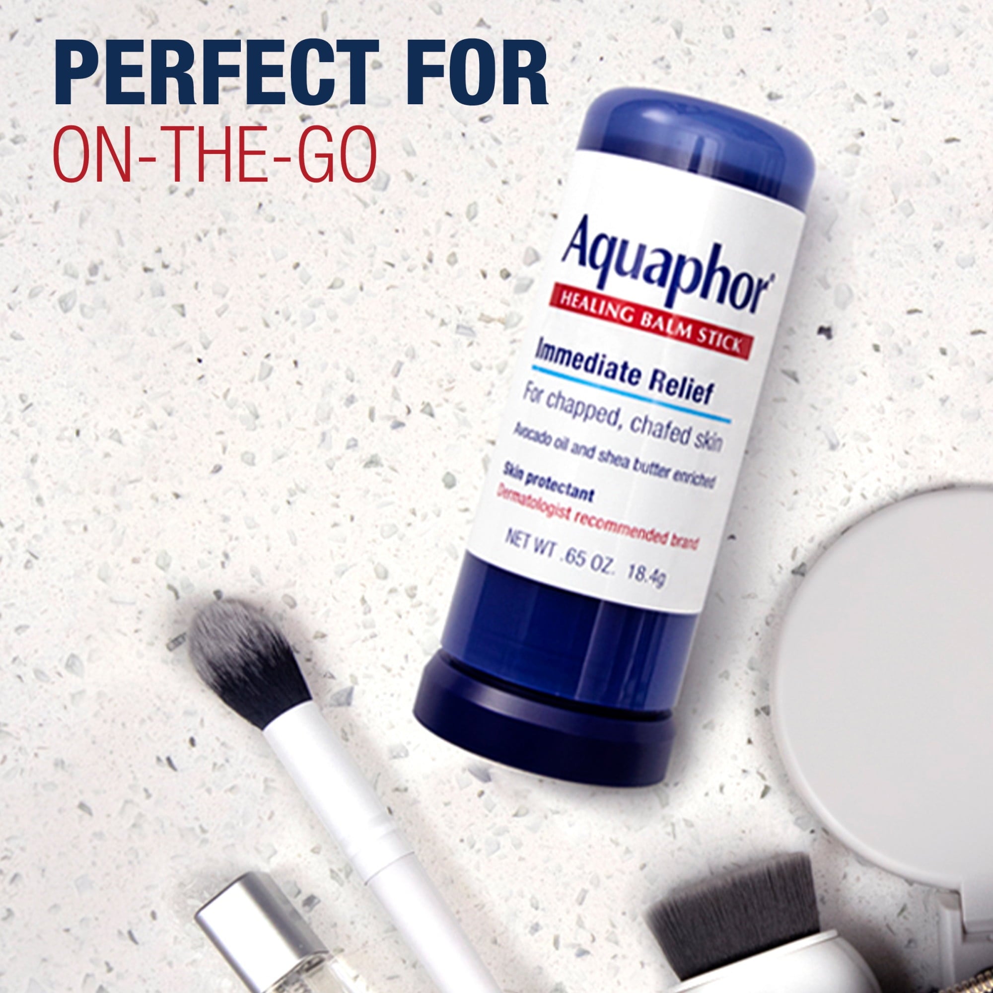 Aquaphor Healing Balm Stick for Chapped, Chafed Skin with Avocado Oil and Shea Butter, 0.65 oz