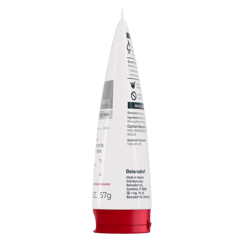 Eucerin Original Healing Body Cream for Extra Dry Skin, Emollient-Rich, Fragrance Free, 2 oz