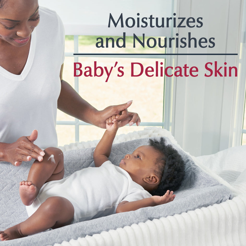Eucerin Baby Lotion with Provitamin B5 and Shea Butter, Hypoallergenic, Fragrance Free, 13.5 fl oz