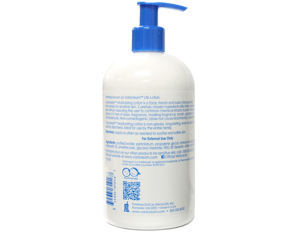 Vanicream Moisturizing Lotion for Sensitive Skin 16 Oz