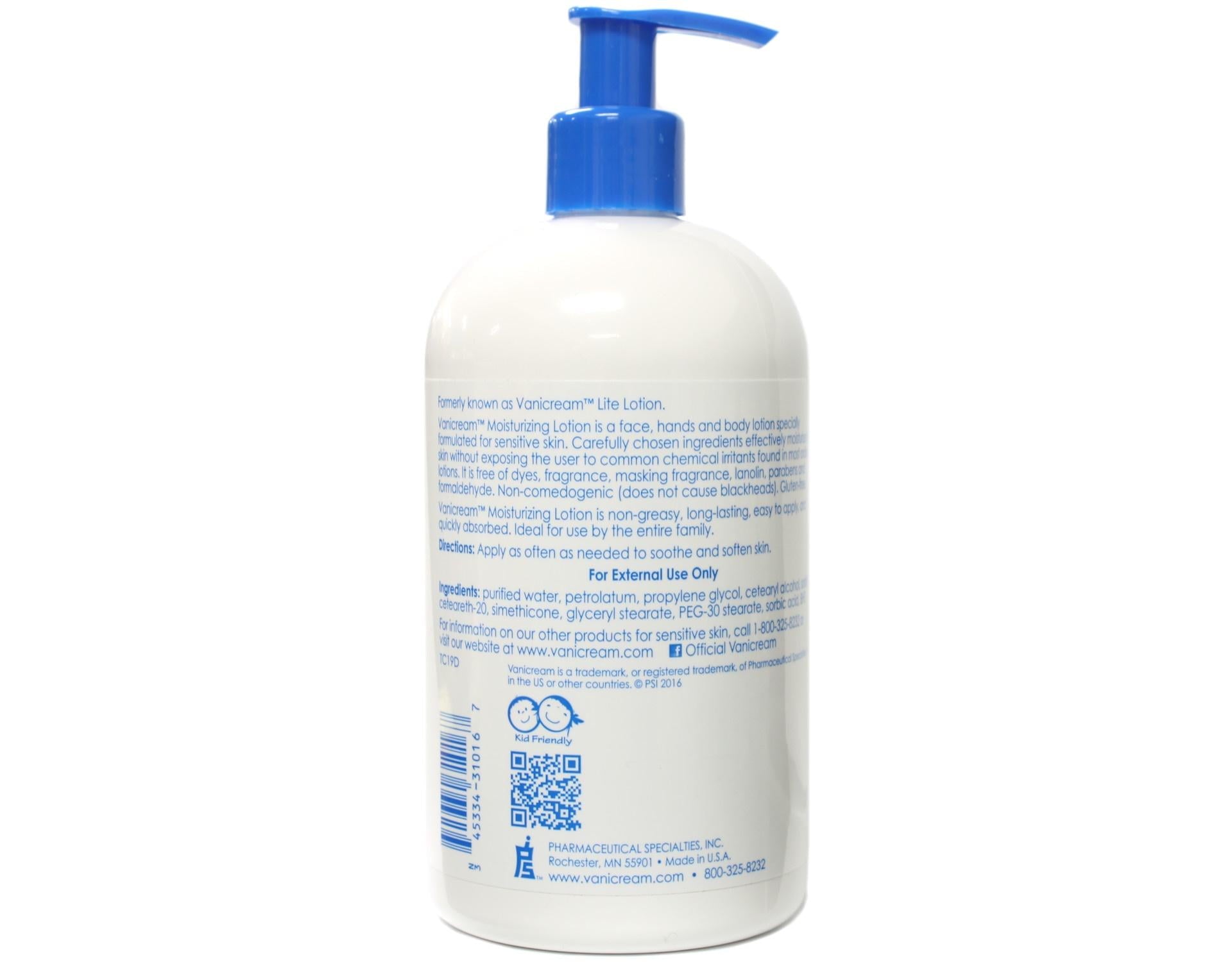 Vanicream Moisturizing Lotion for Sensitive Skin 16 Oz