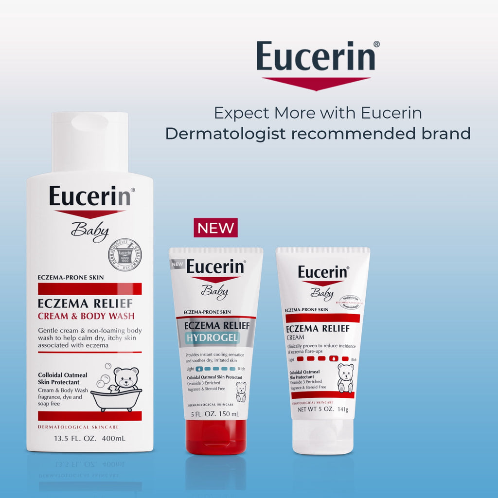 (2 pack) Eucerin Baby Eczema Relief Hydrogel for Dry, Itchy, Eczema-Prone Skin, 5 Fl Oz Tube