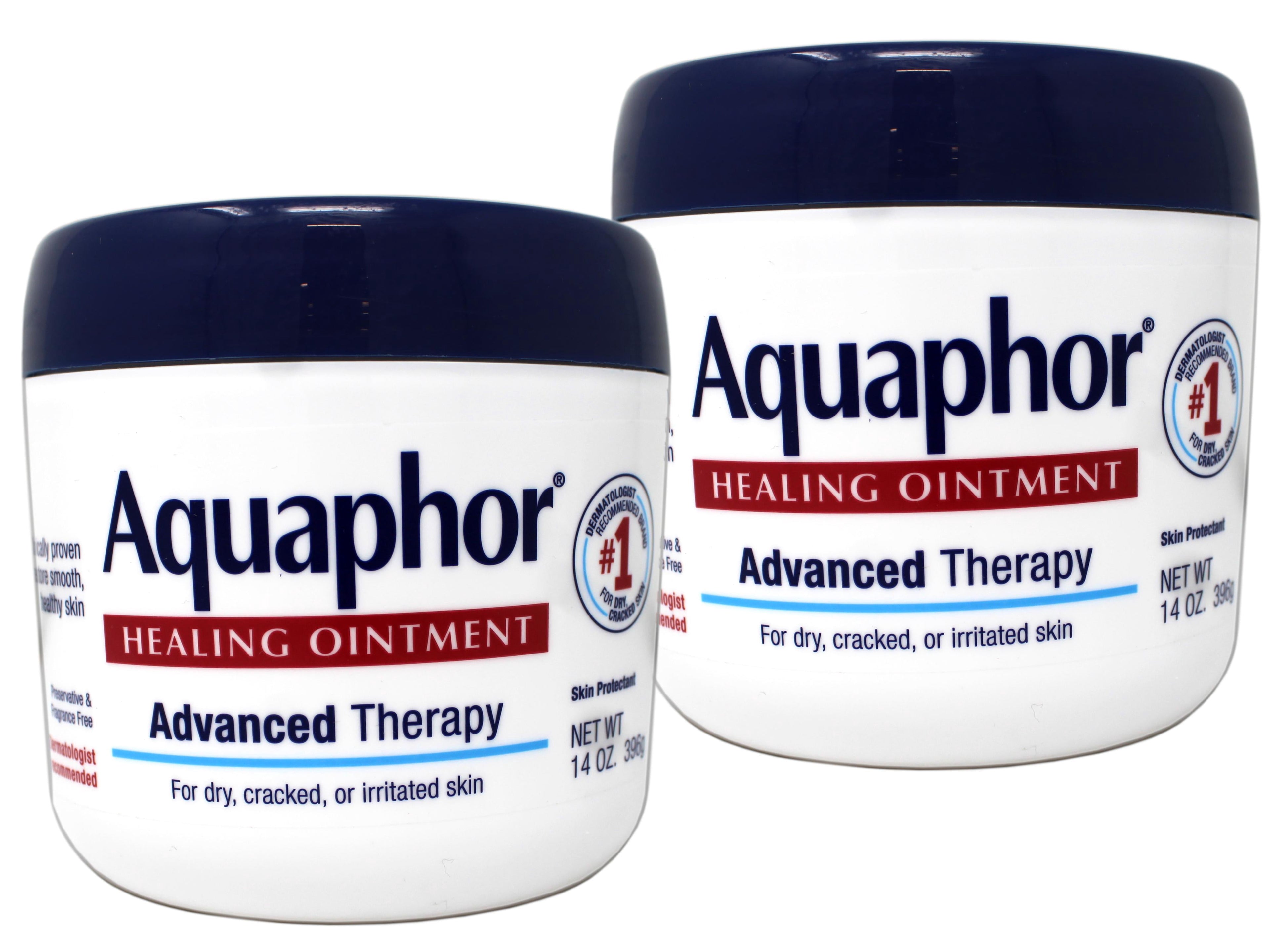 Aquaphor Healing Ointment Advanced Therapy, 14-Ounce Jars (Pack Of 2)
