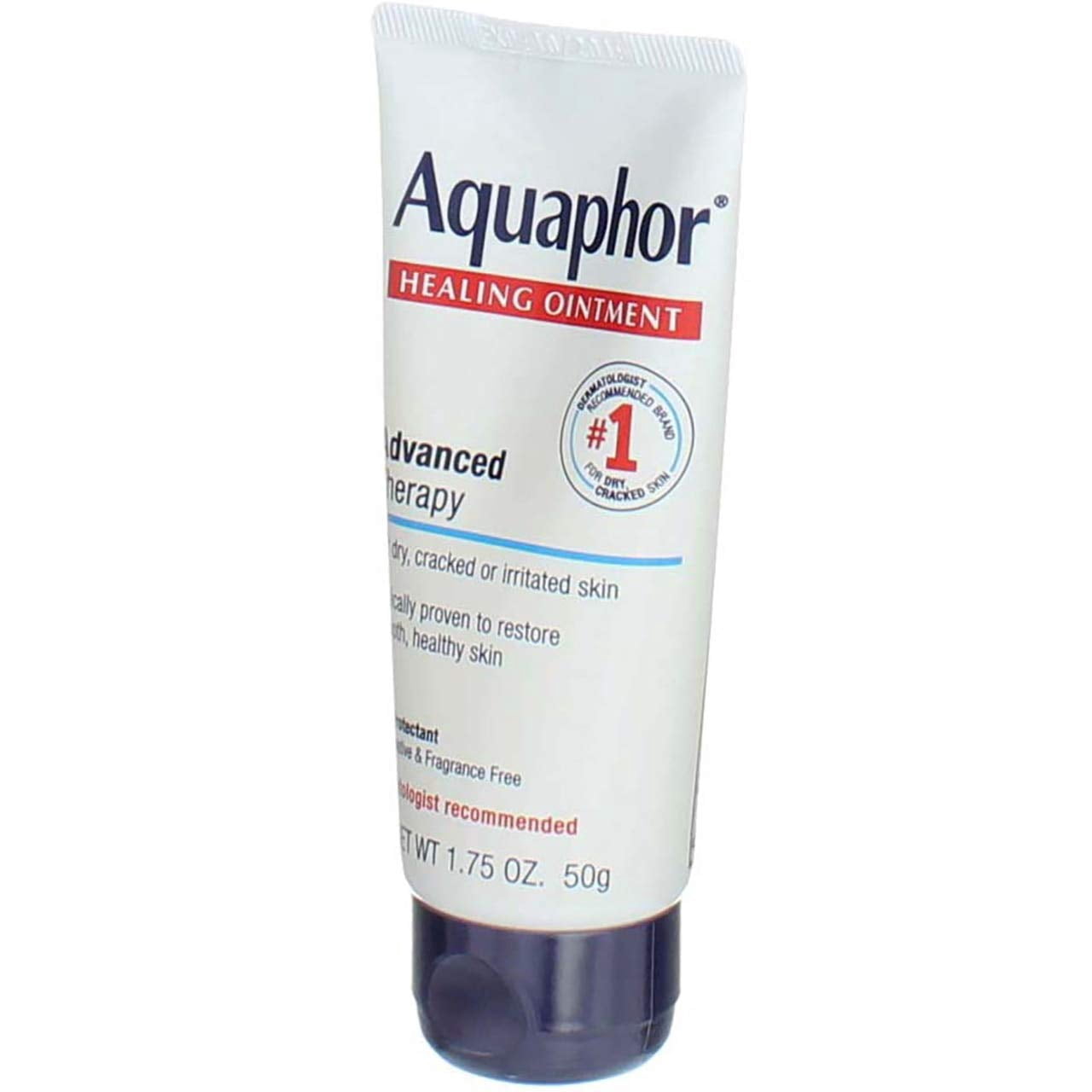 Aquaphor Healing Ointment Advanced Therapy Skin Protectant for Dry Cracked Irritated Skin, 1.75 oz Tube
