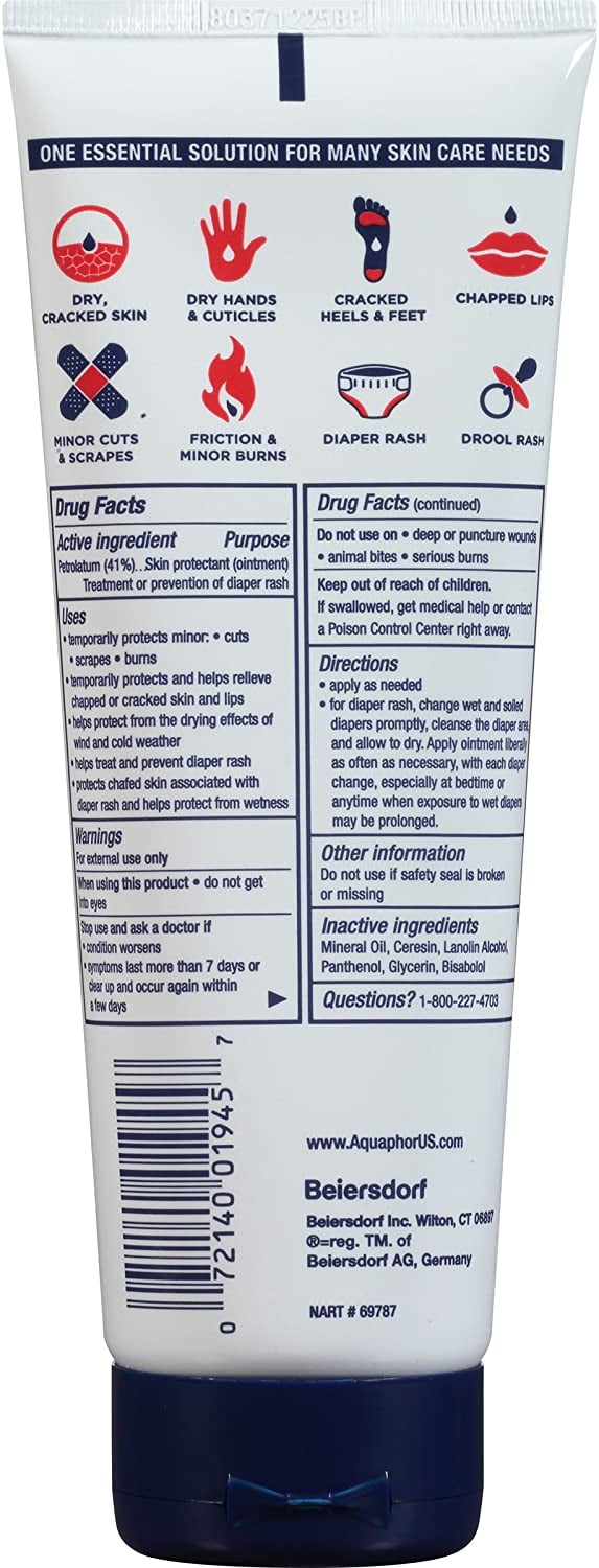 Aquaphor Advanced Therapy Healing Ointment Skin Protectant, 7 oz