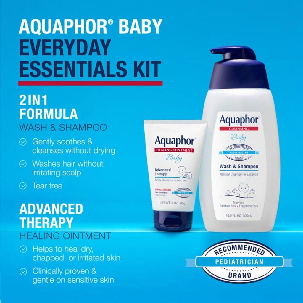 Aquaphor Baby Everyday Essentials Kit, Baby Essentials 2-Piece Kit