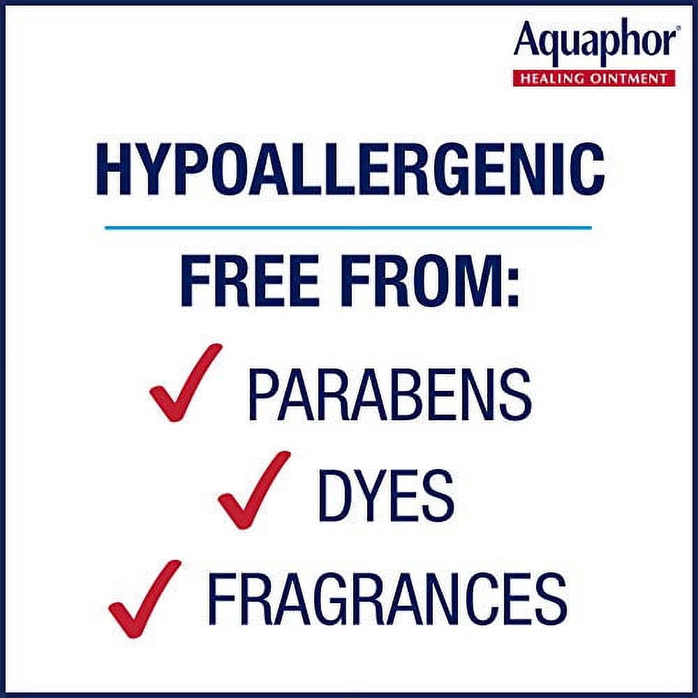 Aquaphor Healing Ointment - Moisturizing Skin Protectant for Dry Cracked Hands, Heels and Elbows - 14 oz. Jar