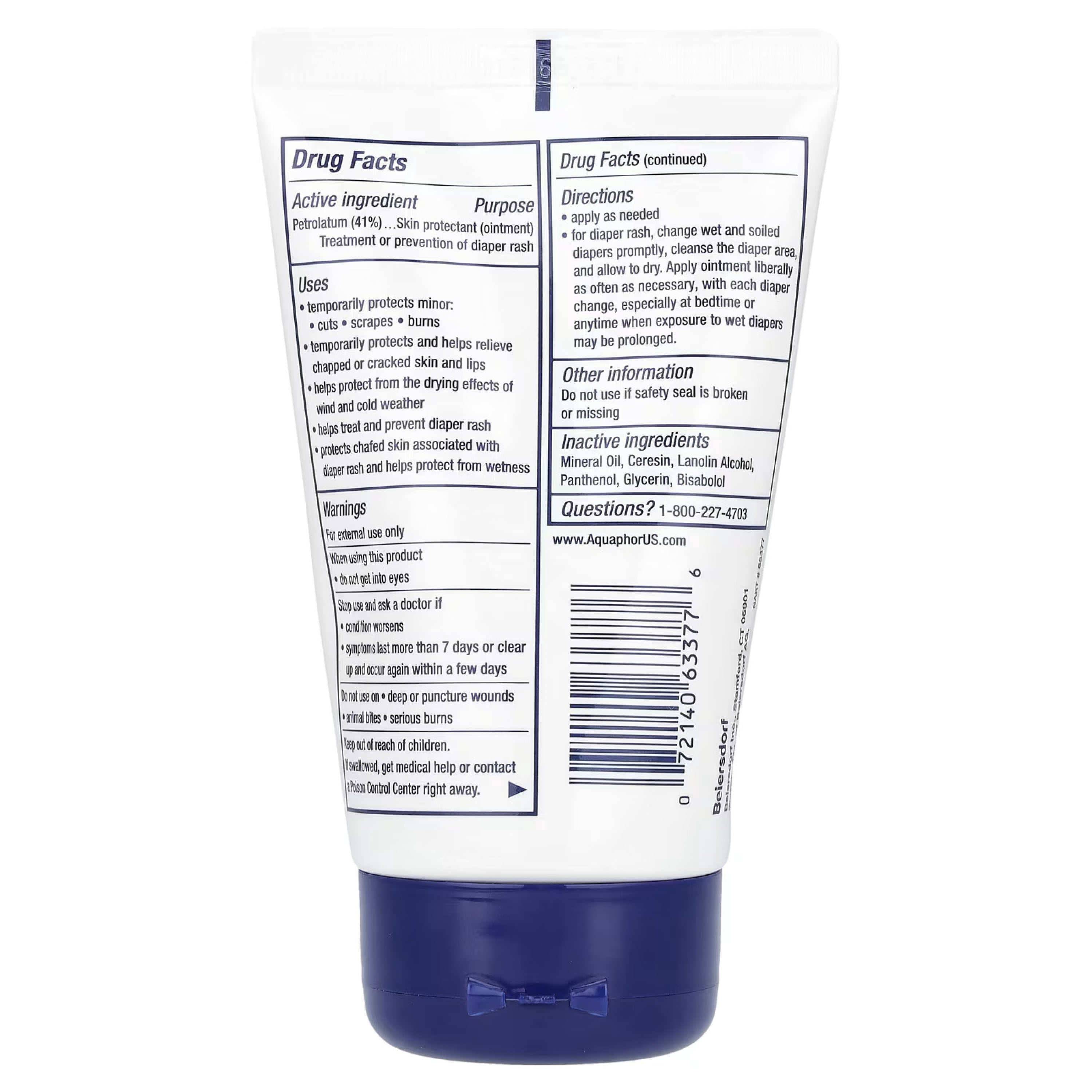 Aquaphor Baby Healing Advanced Therapy Ointment, 3 oz. (85 g)