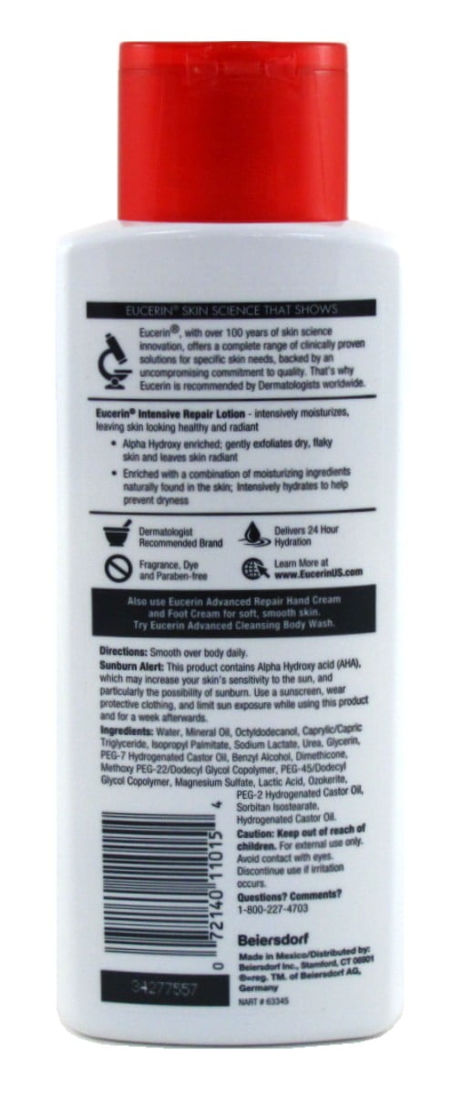 Eucerin Lotion Intensive Repair 8.4oz