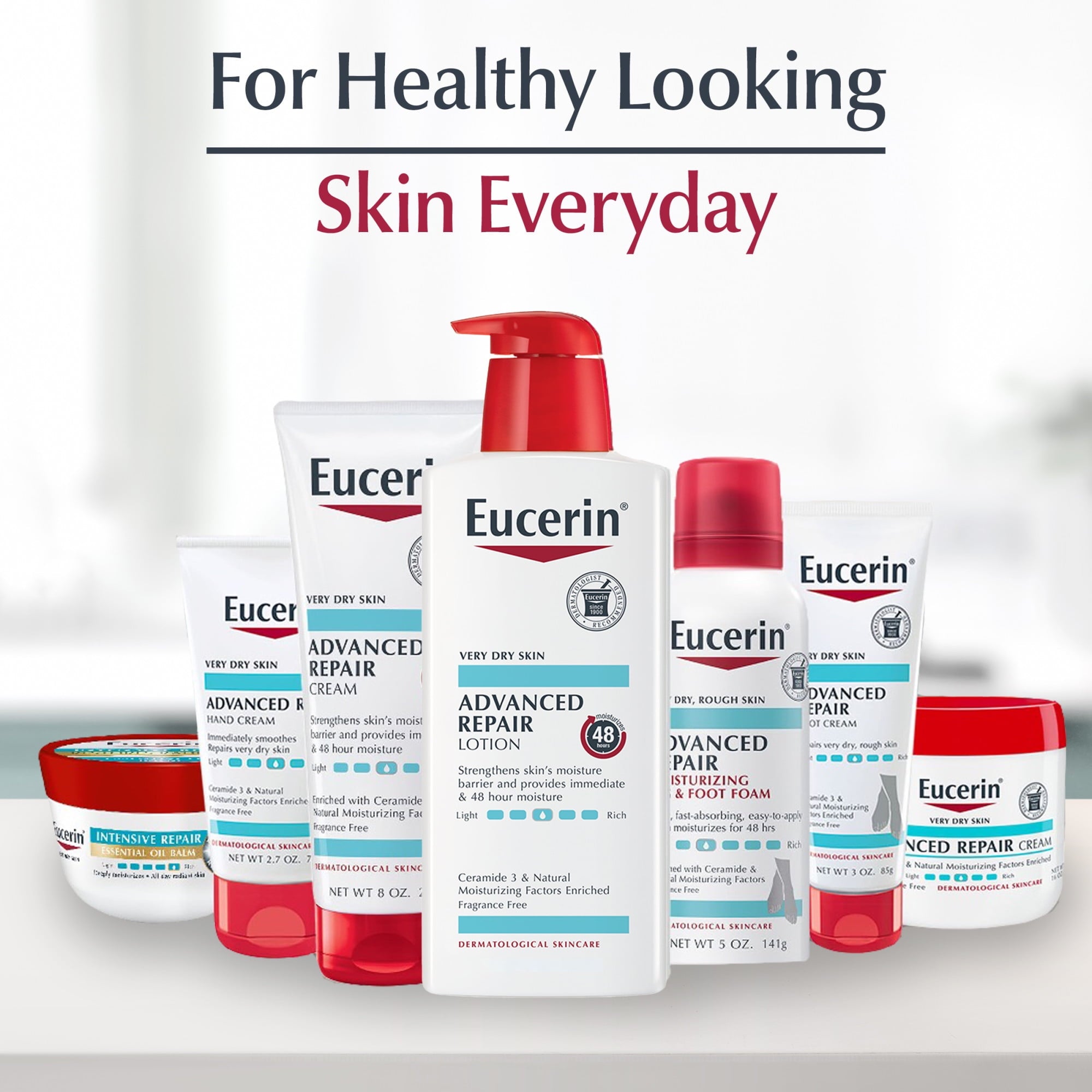 Eucerin Advanced Repair Body Cream for Dry Skin, 16 oz Jar