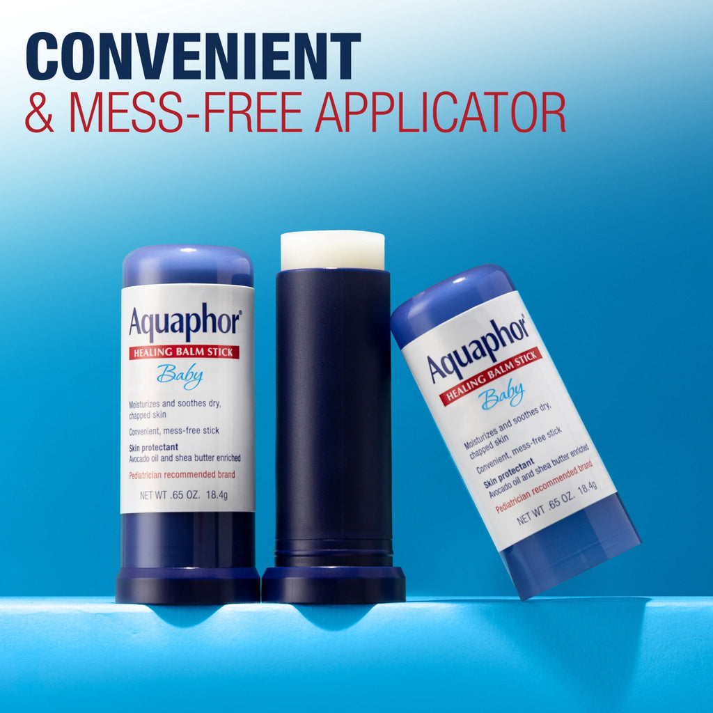 (2 pack) Aquaphor Baby Healing Balm Stick for Dry, Chapped, Chafed Skin, Hypoallergenic, Mess-Free, 0.65 oz